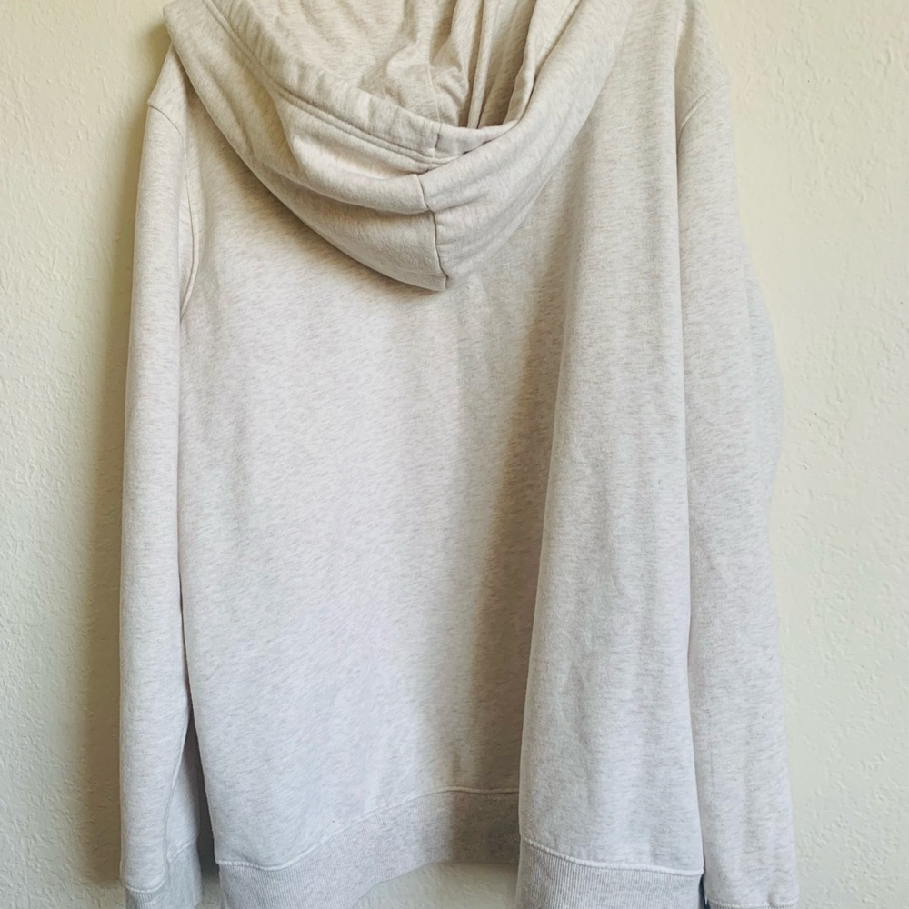 Mens zip up hoodie beige size XXL